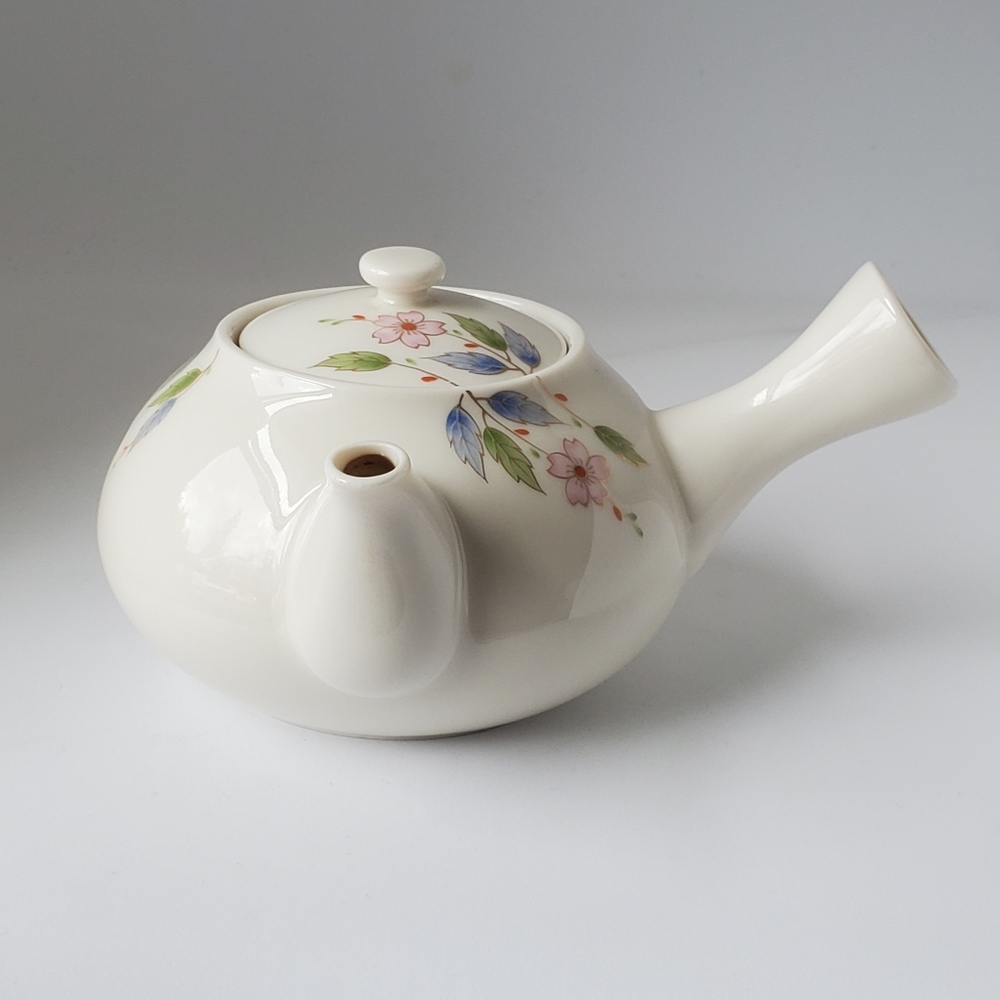 Vintage Japanese Yokode Kyusu Side Handle Teapot with Built In Filter